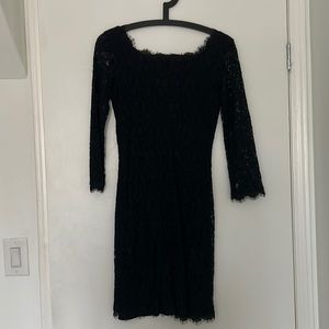 DVF Size 4 lace mini dress